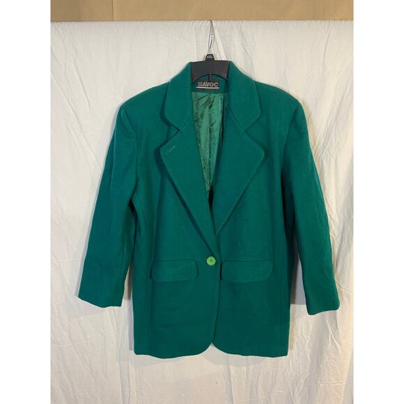 Vintage Havoc Womens green medium wool blazer - Picture 1 of 3
